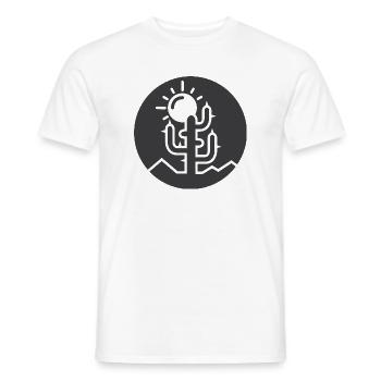cactus, love, desert, nature, sun, cactus, cacti - Men's T-Shirt - white - Front - AI Model Male 178 dark (178cm)