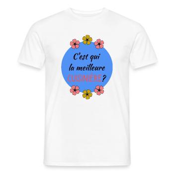 OMA. OMA - Männer T-Shirt - Weiß - Vorne - AI Model Male 178 dark (178cm)
