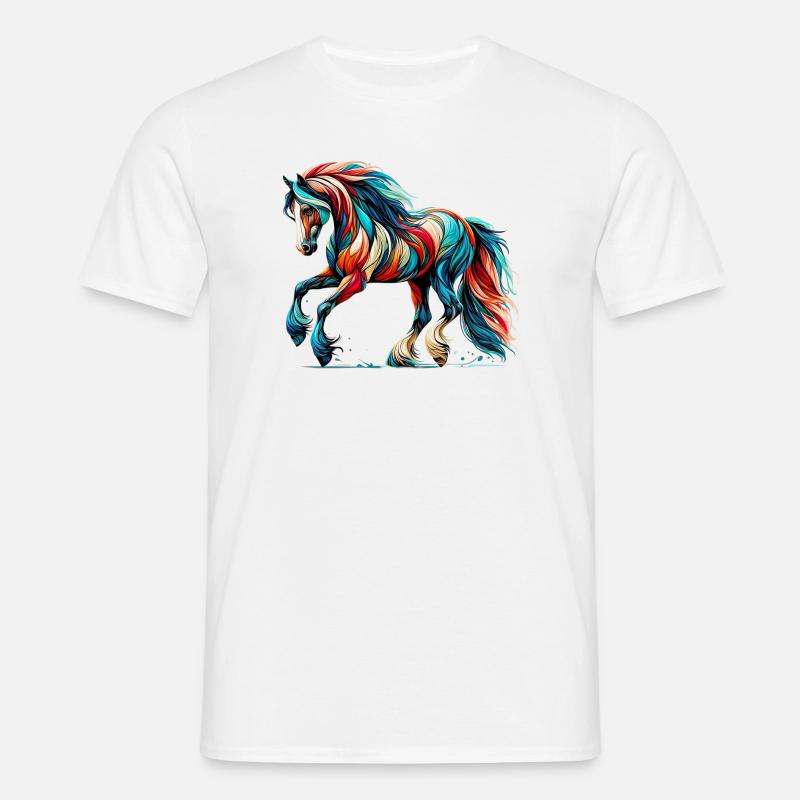 Cheval - T-shirt Homme - blanc