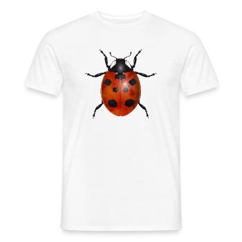 enchanting ladybug in bright colors - Men's T-Shirt - white - Front - AI Model Male 178 dark (178cm)