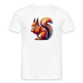 Squirrel - Men's T-Shirt - white - Front - AI Model Male 178 dark (178cm)
