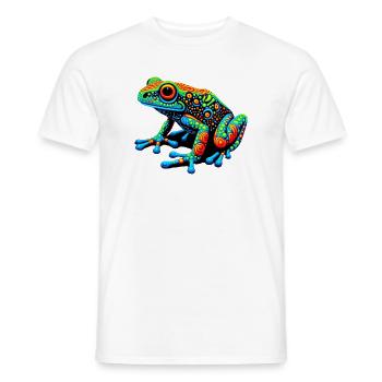 Frosch - Männer T-Shirt - Weiß - Vorne - AI Model Male 178 dark (178cm)