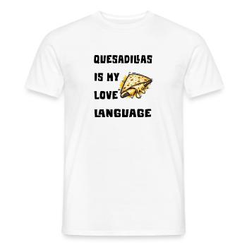Les quesadillas sont mon langage d'amour - T-shirt homme - blanc - Devant - AI Model Male 178 dark (178cm)