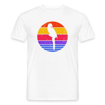 Bird Lover, Animal, Parrot, Pet, Animal Lover - Men's T-Shirt - white - Front - AI Model Male 178 dark (178cm)