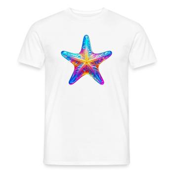 Étoile de mer - T-shirt homme - blanc - Devant - AI Model Male 178 dark (178cm)