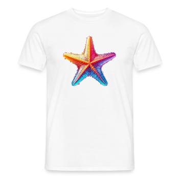 Étoile de mer - T-shirt homme - blanc - Devant - AI Model Male 178 dark (178cm)