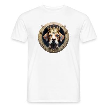 King of the Dogs - Men's T-Shirt - white - Front - AI Model Male 178 dark (178cm)