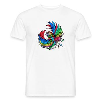 Animal Animal Lover Pet Bird Parrot Zoo - Men's T-Shirt - white - Front - AI Model Male 178 dark (178cm)