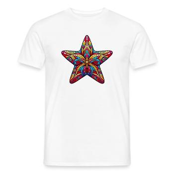 Étoile de mer - T-shirt homme - blanc - Devant - AI Model Male 178 dark (178cm)