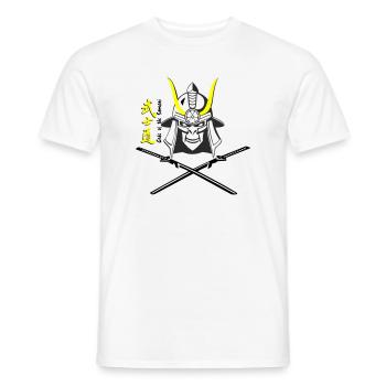 Samuraihelm Kabuto 5 - Männer T-Shirt - Weiß - Vorne - AI Model Male 178 dark (178cm)