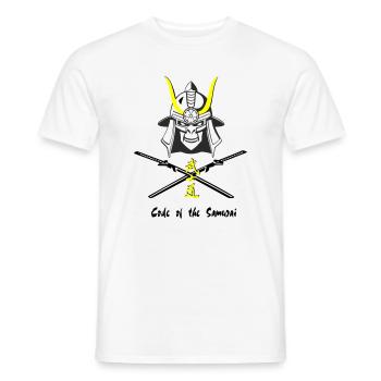 Samuraihelm Kabuto 4 - Männer T-Shirt - Weiß - Vorne - AI Model Male 178 dark (178cm)