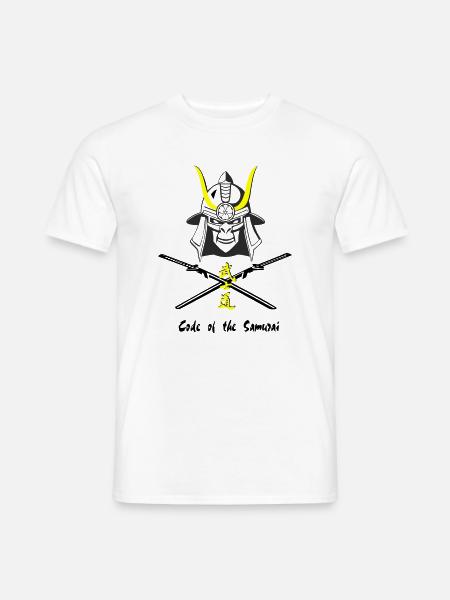 Samuraihelm Kabuto 4 - Männer T-Shirt - Weiß