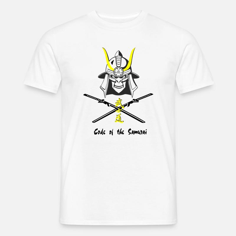 Samuraihelm Kabuto 4 - Männer T-Shirt - Weiß