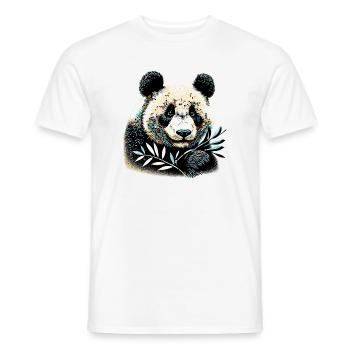 Panda - Männer T-Shirt - Weiß - Vorne - AI Model Male 178 dark (178cm)