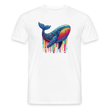 Baleine - T-shirt homme - blanc - Devant - AI Model Male 178 dark (178cm)