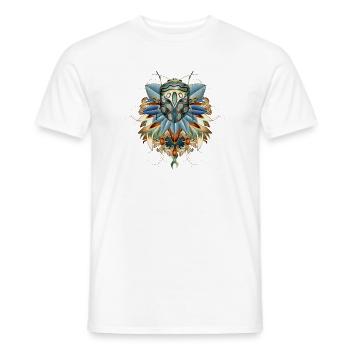 Insecte africain exotique dans l’amulette de la feuille - T-shirt homme - blanc - Devant - AI Model Male 178 dark (178cm)