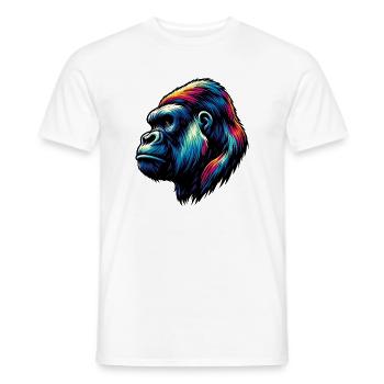 Gorille - T-shirt homme - blanc - Devant - AI Model Male 178 dark (178cm)
