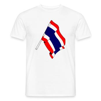 Flagge von Thailand - Männer T-Shirt - Weiß - Vorne - AI Model Male 178 dark (178cm)