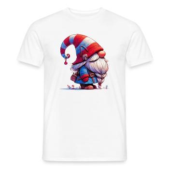 Gnome Goblin Elf - Men's T-Shirt - white - Front - AI Model Male 178 dark (178cm)