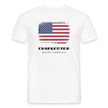 Charleston, South Carolina, USA - Männer T-Shirt - Weiß - Vorne - AI Model Male 178 dark (178cm)