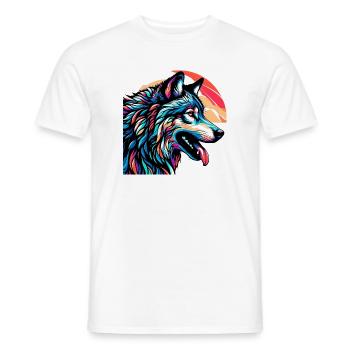 Loup - T-shirt homme - blanc - Devant - AI Model Male 178 dark (178cm)