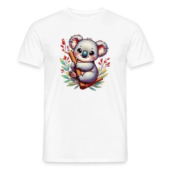 Koala - Männer T-Shirt - Weiß - Vorne - AI Model Male 178 dark (178cm)