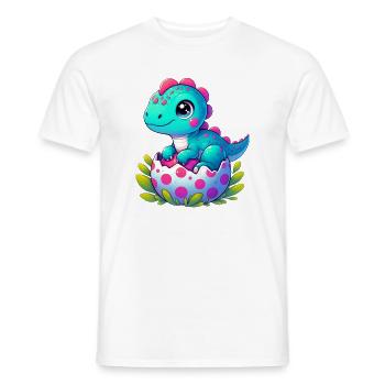 Dinosaur - Men's T-Shirt - white - Front - AI Model Male 178 dark (178cm)