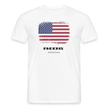 Phoenix, Arizona, USA - Männer T-Shirt - Weiß - Vorne - AI Model Male 178 dark (178cm)