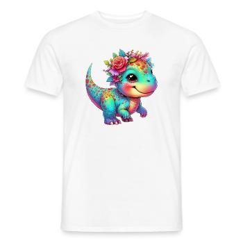Dinosaur - Men's T-Shirt - white - Front - AI Model Male 178 dark (178cm)