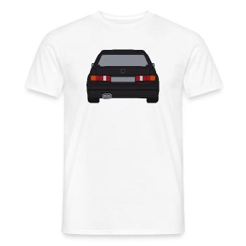 Retro Sports Car Silhouette Design - Men's T-Shirt - white - Front - AI Model Male 178 dark (178cm)