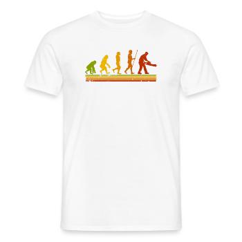 Forestier Bûcheron Evolution Bois de chauffage - T-shirt homme - blanc - Devant - AI Model Male 178 dark (178cm)