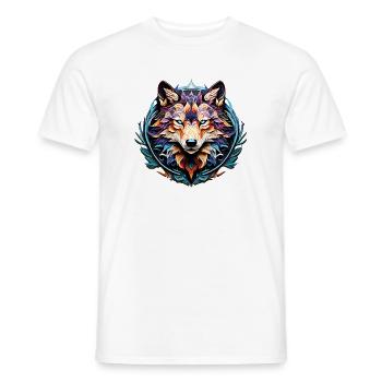 Wolf_02 - Männer T-Shirt - Weiß - Vorne - AI Model Male 178 dark (178cm)