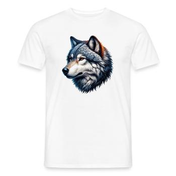 Loup - T-shirt homme - blanc - Devant - AI Model Male 178 dark (178cm)