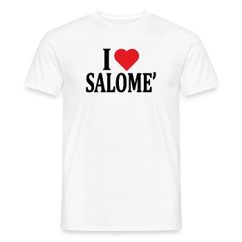 T-Shirt I love Salome T-Shirt Geschenkidee - Männer T-Shirt - Weiß - Vorne - AI Model Male 178 dark (178cm)