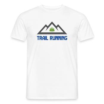 Trailrunning (Trailrunning) - Männer T-Shirt - Weiß - Vorne - AI Model Male 178 dark (178cm)