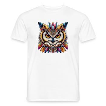 Lechuza - Camiseta hombre - blanco - delante - AI Model Male 178 dark (178cm)