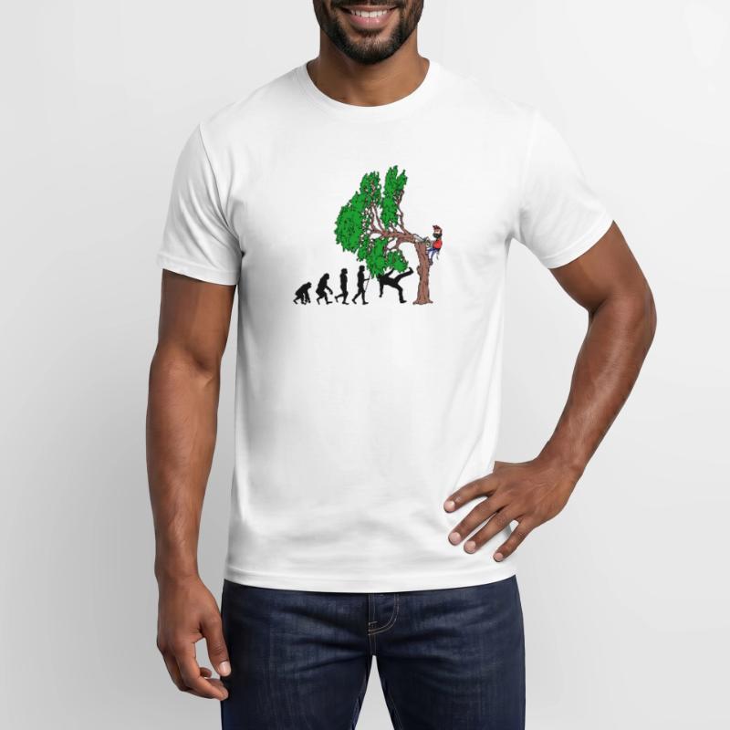 Tree Evolution Bois Bûcheron Forêt de bûcherons T-shirt homme