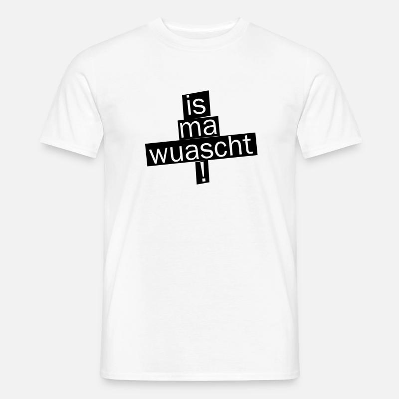 WhatsApp Fragmented Typography - Männer T-Shirt - Weiß