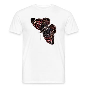 Aquarelle de papillon coloré - T-shirt homme - blanc - Devant - AI Model Male 178 dark (178cm)