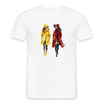 BFF - Men's T-Shirt - white - Front - AI Model Male 178 dark (178cm)