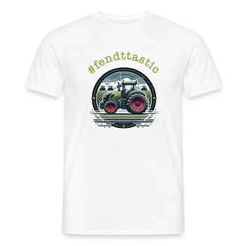 Jantes Fendttastic Green Tractor Trekker Rouge - T-shirt homme - blanc - Devant - AI Model Male 178 dark (178cm)