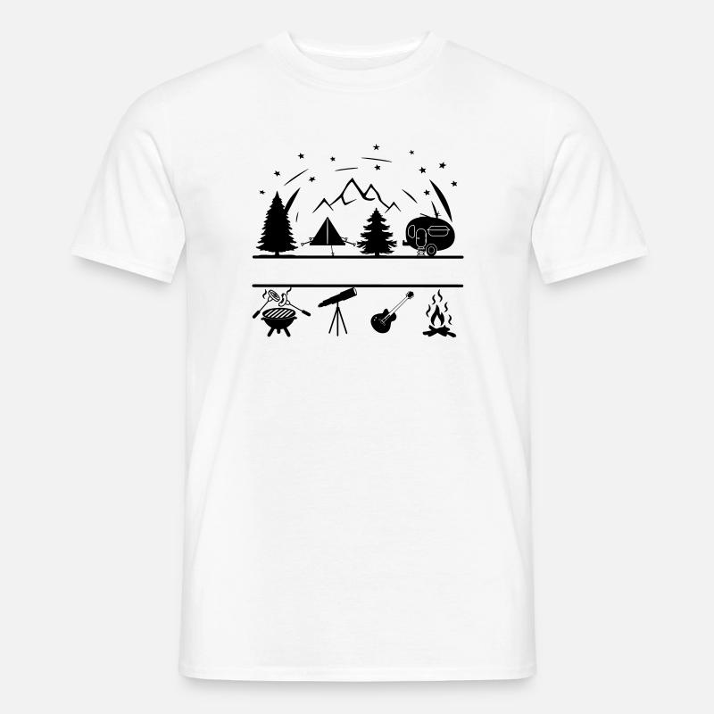 Camping Life Banner - Männer T-Shirt - Weiß
