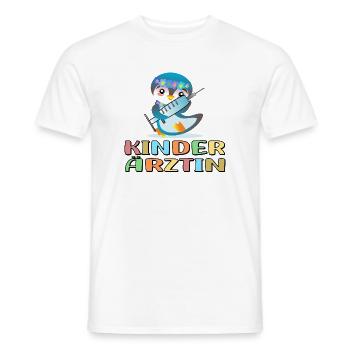 Kinderärztin Medizinerin Kinderheilkunde - PINGUIN - Männer T-Shirt - Weiß - Vorne - AI Model Male 178 dark (178cm)