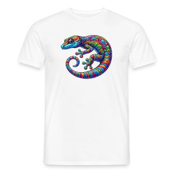 Gecko - Men's T-Shirt - white - Front - AI Model Male 178 dark (178cm)