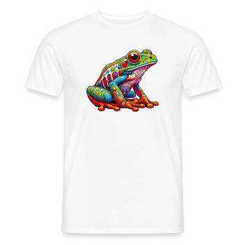 Frosch - Männer T-Shirt - Weiß - Vorne - AI Model Male 178 dark (178cm)