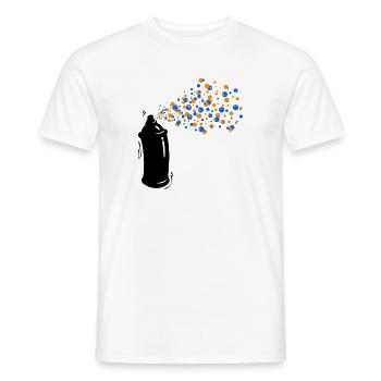 Wildstyle Sprayer Graffti Spraydose Strassenkunst - Männer T-Shirt - Weiß - Vorne - AI Model Male 178 dark (178cm)
