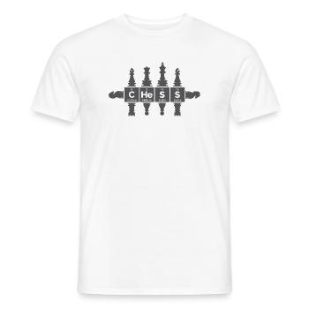 figurines rétro tableau périodique drôle icône logo - T-shirt homme - blanc - Devant - AI Model Male 178 dark (178cm)