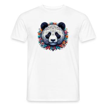 Panda - T-shirt homme - blanc - Devant - AI Model Male 178 dark (178cm)