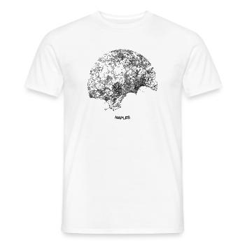 NAPOLI - T-shirt uomo - bianco - Fronte - AI Model Male 178 dark (178cm)