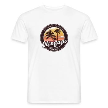 Olongapo City Philippines Plage - T-shirt homme - blanc - Devant - AI Model Male 178 dark (178cm)